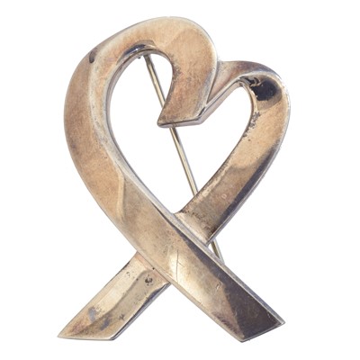 Lot 6 - A 'Loving Heart' brooch by Paloma Picasso for Tiffany & Co.