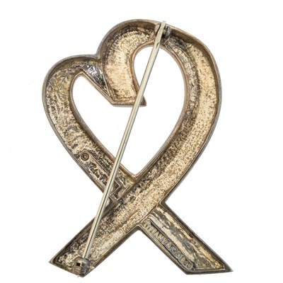 Lot A 'Loving Heart' brooch by Paloma Picasso for Tiffany & Co.