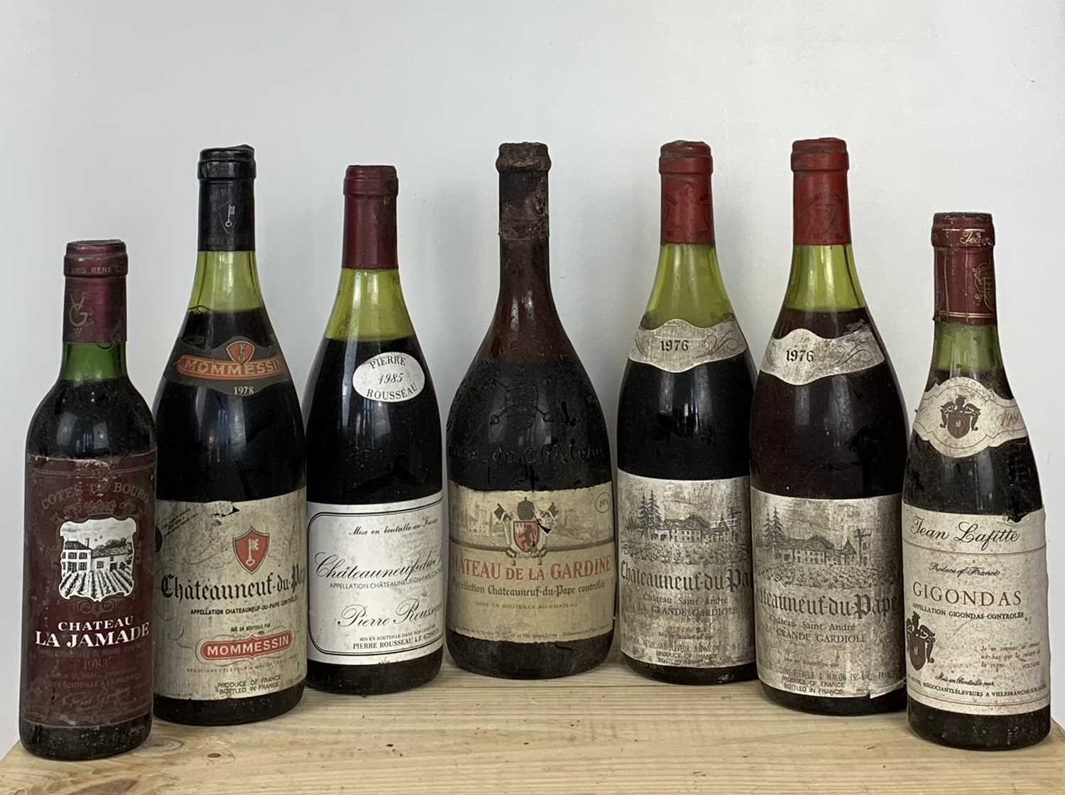 Lot 18 - 7 Bottles (including 2 half bottles) Mixed Lot Southern Rhone and Bordeaux