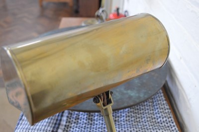 Lot 233 - Mid 20th-century brass desk lamp