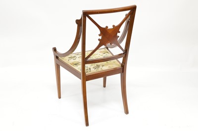 Lot 335 - Edwardian mahogany occasional chair
