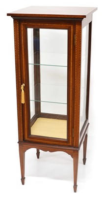 Lot 268 - Edwardian mahogany square section display cabinet