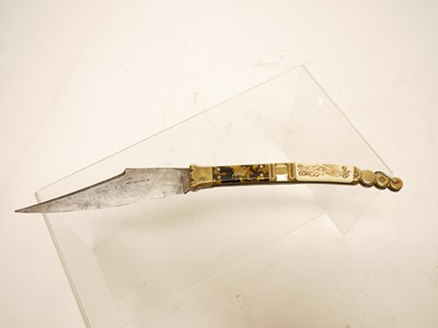 Lot 331 - Folding Navaja knife