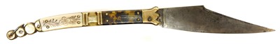 Lot 331 - Folding Navaja knife