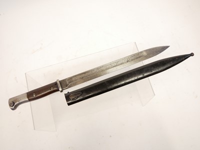 Lot 324 - German S.14 bayonet and scabbard