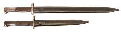 Lot 333 - Two Belgian bayonets and scabbards