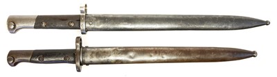 Lot 334 - Two bayonets and scabbards