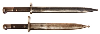 Lot 338 - Two bayonets and scabbards
