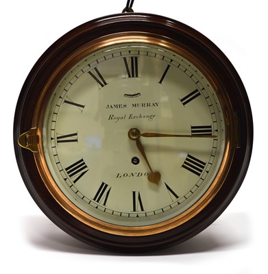 Lot 215 - Wall Clock by James Murray, Royal Exchange London.