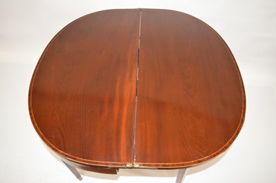 Lot 309 - George III mahogany fold over tea table