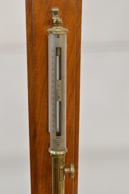 Lot 223 - Stick barometer by Bird & Tatlock, London Ltd