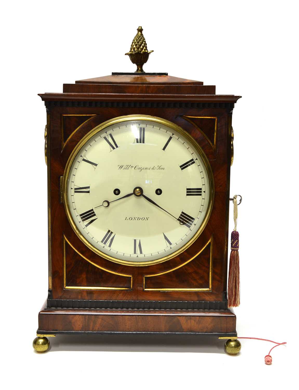 Lot 191 - William Cozens & Son, London, bracket clock