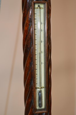 Lot 237 - Mid-19th-century marine stick barometer