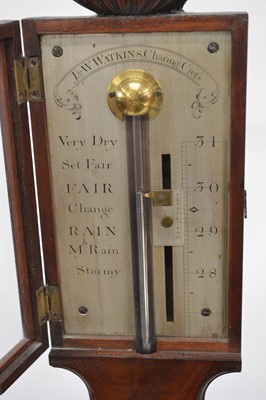 Lot 221 - J & W Watkins, Charing Cross, stick barometer