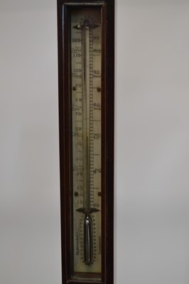 Lot 222 - Stick barometer signed Keohan, London