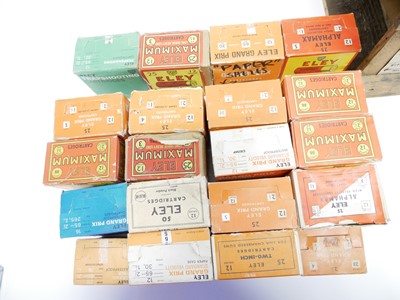 Lot 195 - Thirty boxes of vintage cartridges 1900's through to 1980's LICENCE REQUIRED