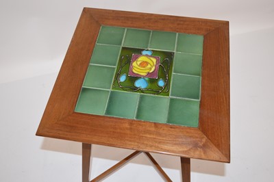 Lot 241 - Arts & Crafts tiled side table