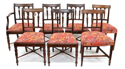 Lot 346 - Seven dining chairs