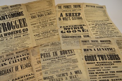 Lot 128 - Collection of eight mid 19th-century double-page spread theatre bills