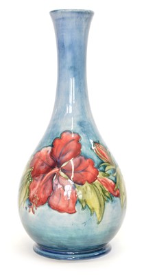 Lot 126 - Moorcroft Hibiscus pattern vase