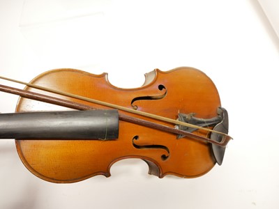 Lot 217 - Violin and bow