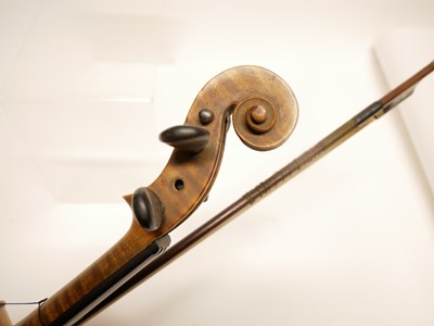 Lot 217 - Violin and bow