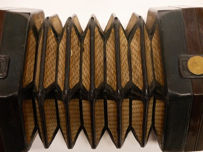 Lot 221 - Lachenal concertina in case