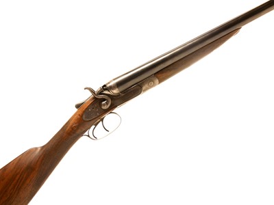 Lot 131 - Gye and Moncrieff 12 bore side by side hammer gun LICENCE REQUIRED