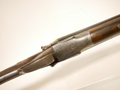 Lot 131 - Gye and Moncrieff 12 bore side by side hammer gun LICENCE REQUIRED