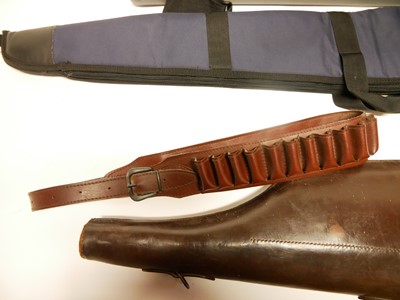 Lot 232 - Three cases and a cartridge belt
