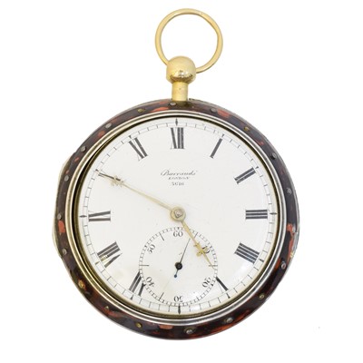 Lot 177 - An early 19th century pair cased pocket watch by Barrauds, London