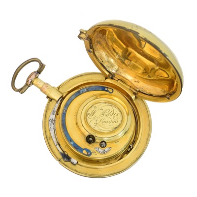 Lot 168 - An 18th century brass open face pocket watch by William Addis, London