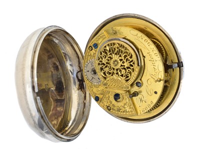 Lot 174 - An early 19th century silver pair cased pocket watch by R. C. Thornton, London