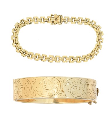 Lot 16 - Two 9ct gold bracelets