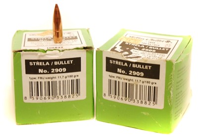 Lot 220 - 168 Sellier & Bellot FMJ 180 grain bullets