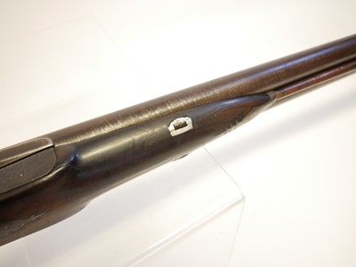 Lot 36 - Double barrel percussion shotgun (originally a Patch lock)