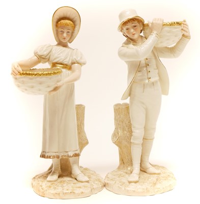 Lot 222 - Pair of Royal Worcester figures