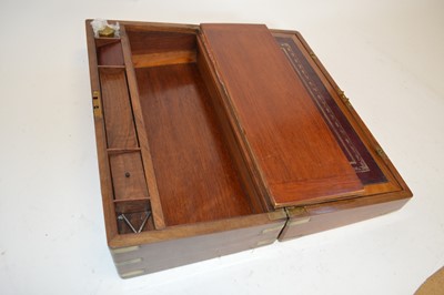 Lot 266 - Walnut writing box