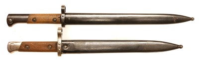 Lot 313 - Two bayonets and scabbards