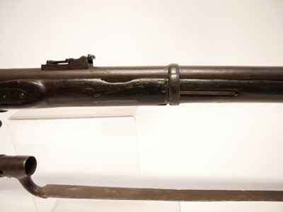 Lot 18 - .577 percussion three band rifle Rifle with bayonet and Guns of the Gurkhas by John Walter