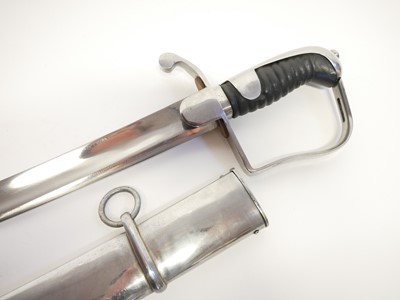 Lot 271 - 1796 pattern light cavalry reproduction sabre and scabbard.
