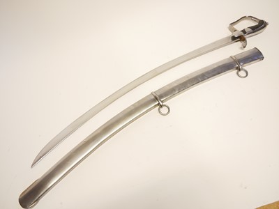 Lot 271 - 1796 pattern light cavalry reproduction sabre and scabbard.