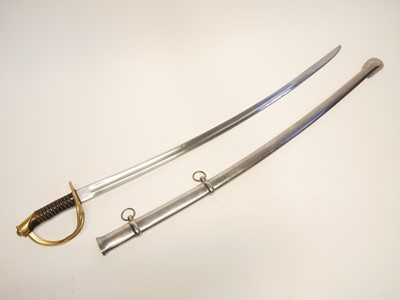 Lot 273 - Reproduction French heavy cavalry sword and scabbard