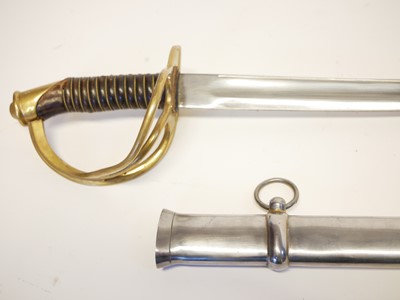 Lot 273 - Reproduction French heavy cavalry sword and scabbard