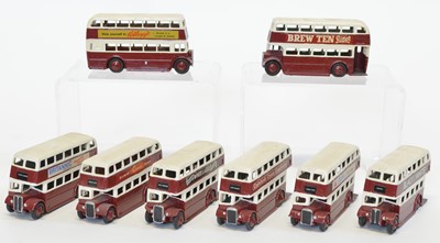 Lot 171 - 8 Dinky Toys 29c Double Decker Busses