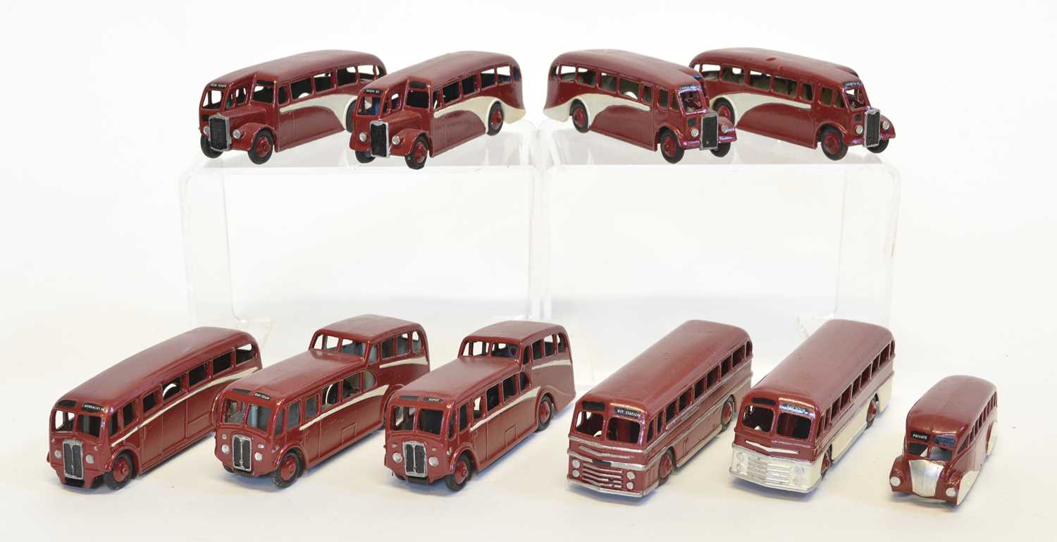 Lot 170 - 10 Dinky Toys diecast busses