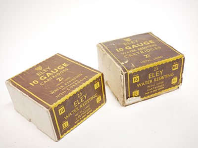 Lot 194 - Two boxes of Eley 10 bore 2 7/8 cartridges LICENCE REQUIRED.