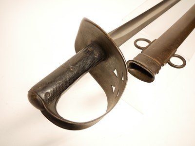 Lot 262 - 1885 pattern heavy cavalry sword and scabbard