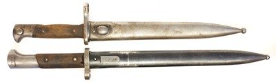 Lot 349 - Two bayonets and scabbards