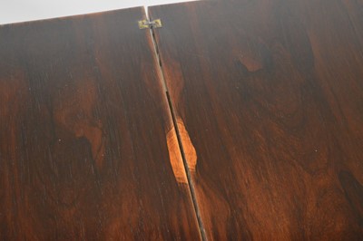 Lot 377 - Victorian rosewood fold-over card table